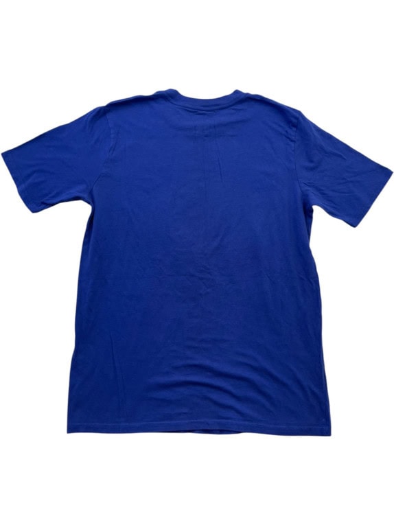 MAJESTIC GRAPHIC TEE RETRO BLUE MEN PRE OWNED L