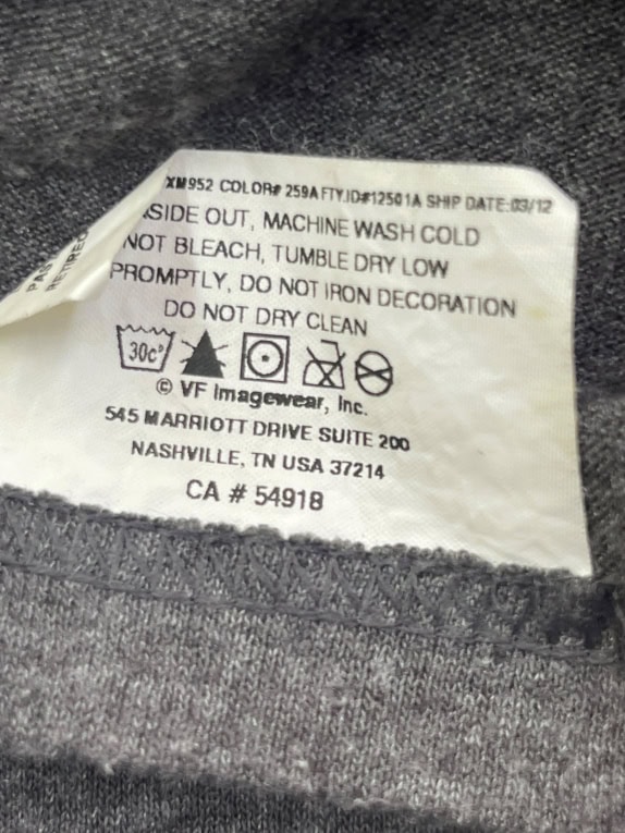 MAJESTIC GRAPHIC TEE SPORTSWEAR CHARCOAL ΑΝΤΡΙΚΟ PRE OWNED S
