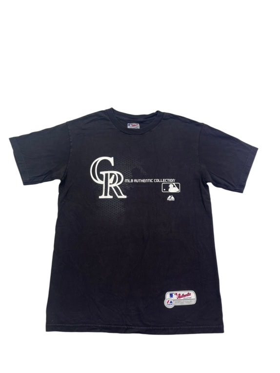 MAJESTIC GRAPHIC TEE SPORTSWEAR FADED BLACK UOMO PRE OWNED M