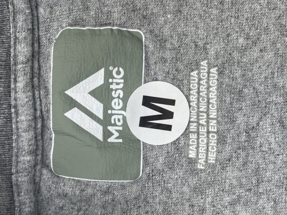 MAJESTIC GRAPHIC TEE SPORTSWEAR GREY MEN PRE OWNED M