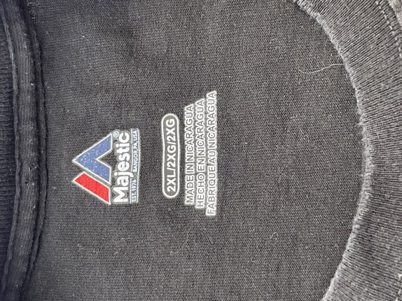 MAJESTIC GRAPHIC TEE SPORTSWEAR NERO UOMO PRE OWNED 2XL