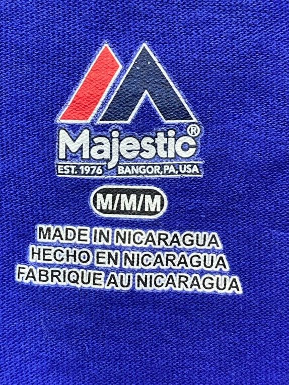 MAJESTIC GRAPHIC TEE SPORTY BLUE MEN PRE OWNED M