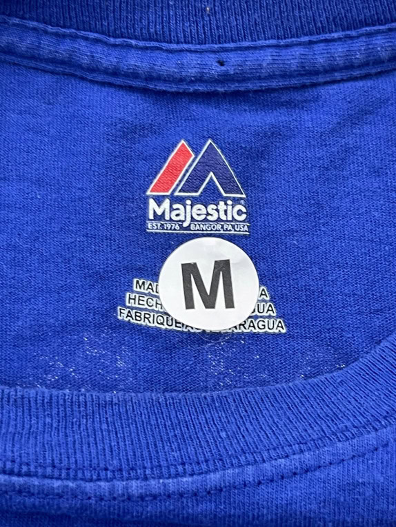 MAJESTIC GRAPHIC TEE SPORTSWEAR ROYAL BLUE ΑΝΤΡΙΚΟ PRE OWNED M