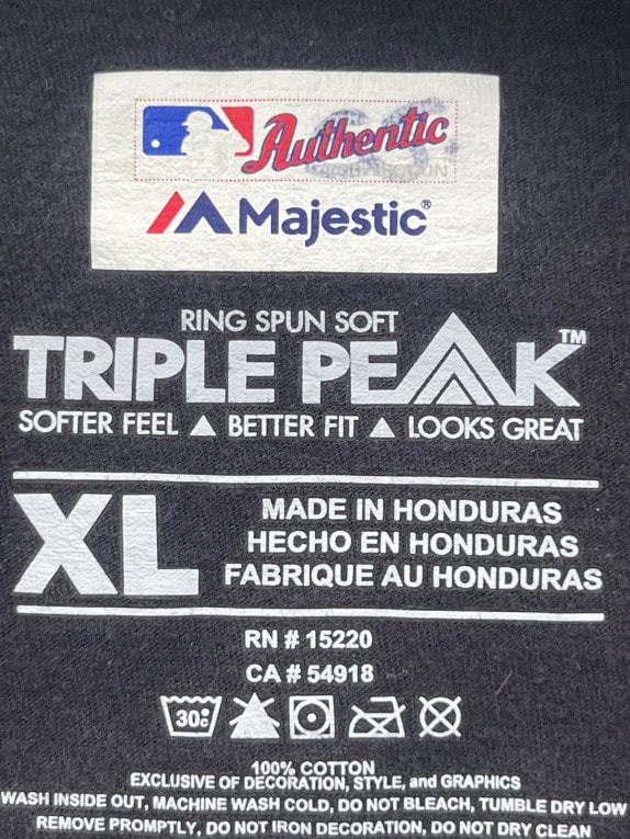 MAJESTIC GRAPHIC TEE STREETWEAR ΜΑΥΡΟ ΑΝΤΡΙΚΟ PRE OWNED XL