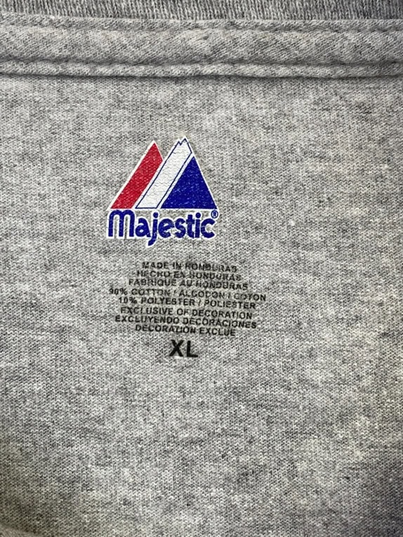 MAJESTIC GRAPHIC TEE VINTAGE ΓΚΡΙ ΑΝΤΡΙΚΟ PRE OWNED XL