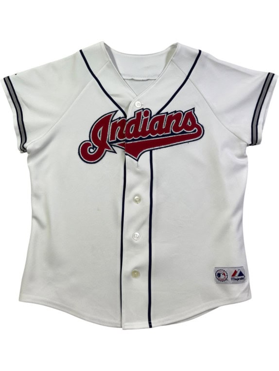 MAJESTIC BASEBALL JERSEY VINTAGE WHITE MEN PRE OWNED S