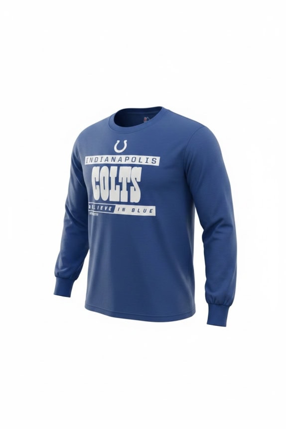 Majestic Indianapolis Colts Longsleeve Logo Μπλε Unisex XL