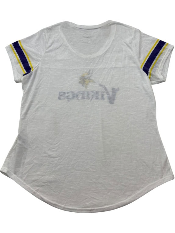 MAJESTIC T SHIRT GRAFICA SPORTSWEAR BIANCO DONNA PRE OWNED XXL
