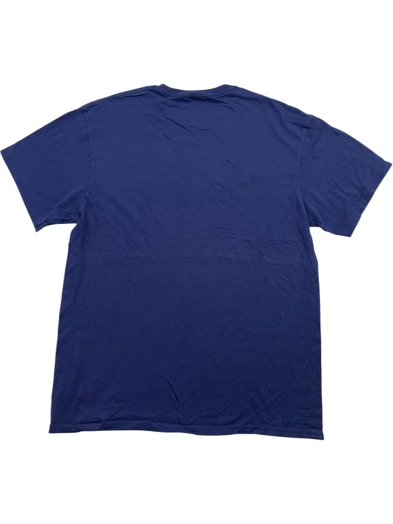 Majestic MLB Tampa Bay Rays T-Shirt Big Logo Blu UNISEX