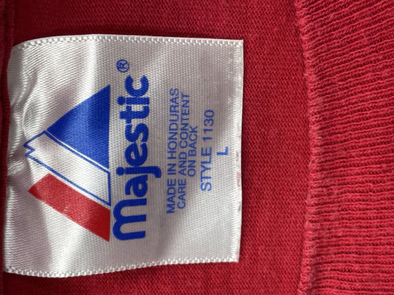 MAJESTIC ΜΠΛΟΥΖΑΚΙ STREETWEAR ΚΟΚΚΙΝΟ ΑΝΤΡΙΚΟ PRE OWNED L