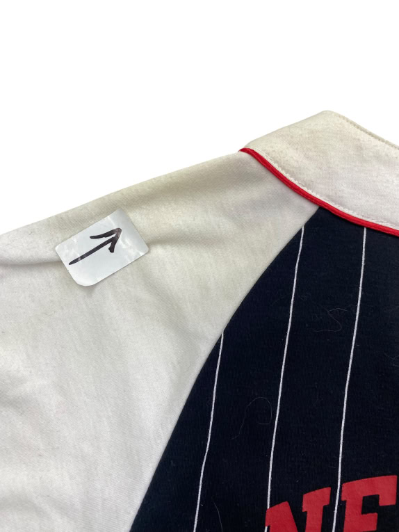 MAJESTIC NEW YORK YANKEES BASEBALL JERSEY VINTAGE LOGO ΜΑΥΡΟ/ΛΕΥΚΟ UNISEX XS