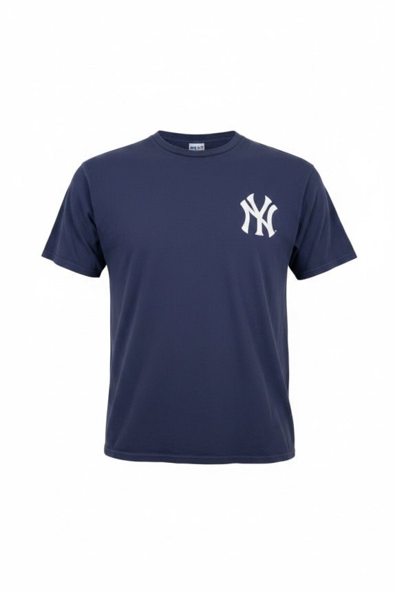 MAJESTIC NEW YORK YANKEES GRAPHIC TEE SPORTSWEAR NAVY UOMO PRE OWNED XL