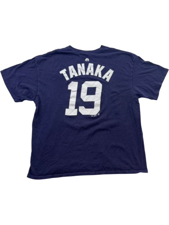 MAJESTIC NEW YORK YANKEES GRAPHIC TEE SPORTSWEAR NAVY ΑΝΤΡΙΚΟ PRE OWNED XL