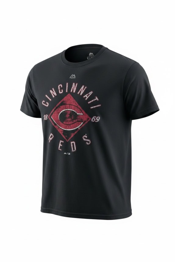 Majestic T-Shirt Big Logo Nero UNISEX L