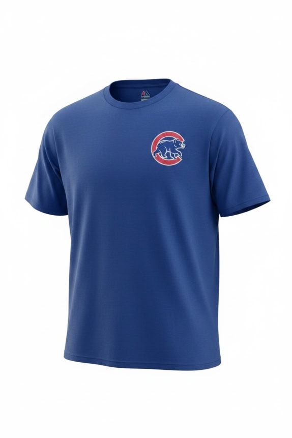 Majestic T-Shirt Logo Μπλε UNISEX XL