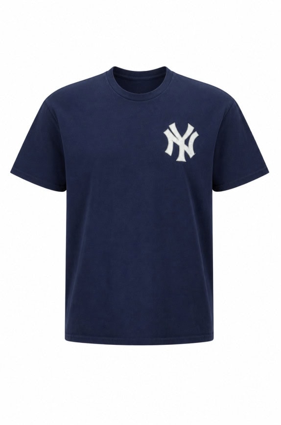 MAJESTIC T SHIRT MINIMAL NAVY UNISEX PRE OWNED 2XL