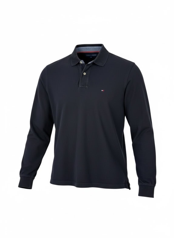 Polo a maniche lunghe VINTAGE Tommy Hilfiger Blu scuro M