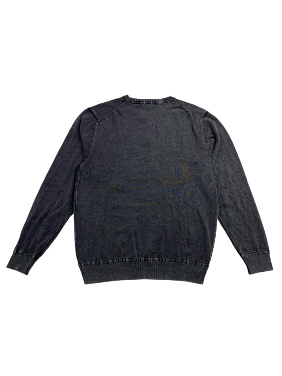 Μακρυμάνικο Μπλουζάκι Henley Casual Λογότυπο Γκρι Ανδρικό L