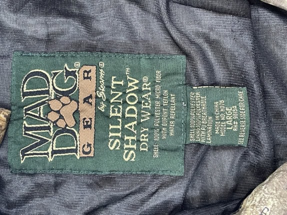 MAN DOG JACKET CAMO MENS PRE OWNED L