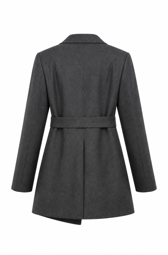 MARC CAIN CAPPOTTO90S MINIMAL GRIGIO DONNA PRE OWNED XL
