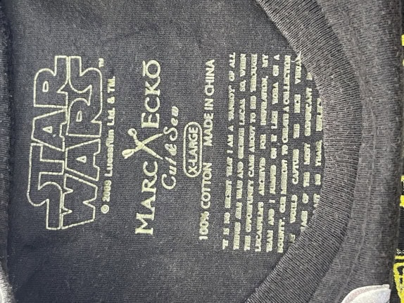 STAR WARS GRAPHIC TEE STREETWEAR ΜΑΥΡΟ ΑΝΤΡΙΚΟ PRE OWNED XL