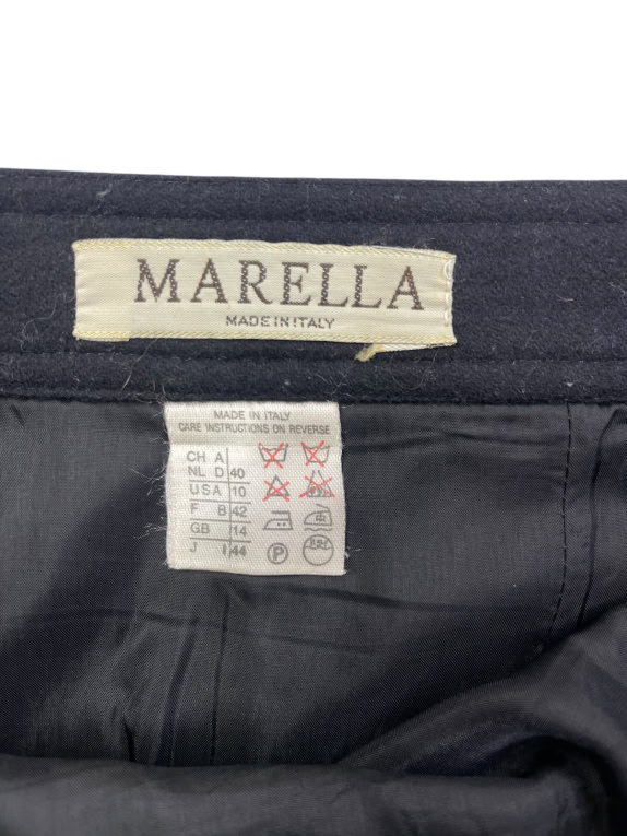 MARELLA Gonna classica minimal nera da donna M