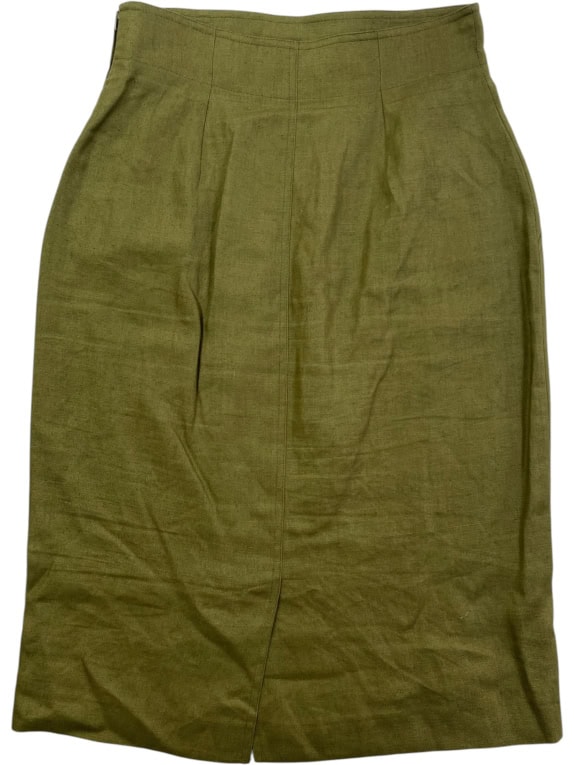 MARELLA LINEN SKIRT (PURO LINO) CASUAL OLIVE GREEN WOMEN'S S