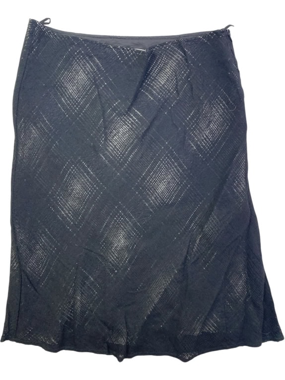 MARELLA SHIMMER MID-LENGTH SKIRT BLACK WOMEN'S S