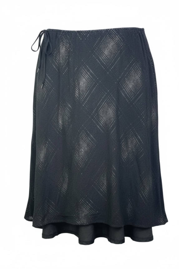 MARELLA GONNA MIDI LUCIDA NERA DA DONNA S