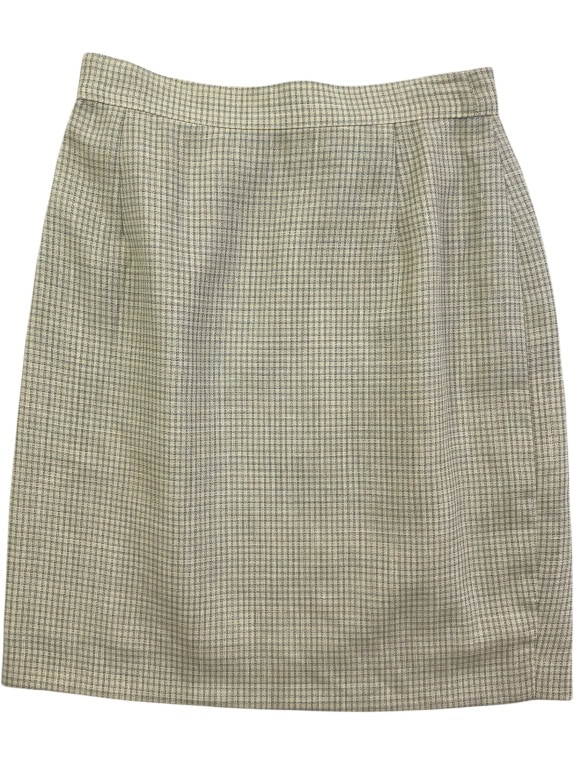 MARELLA CHECKERED MIDI SKIRT BEIGE/BLUE WOMEN'S S