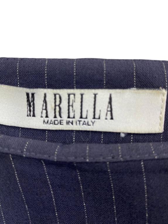 MARELLA ΦΟΥΣΤΑ PINSTRIPE ΜΠΛΕ ΣΚΟΥΡΟ ΓΥΝΑΙΚΕΙΑ S
