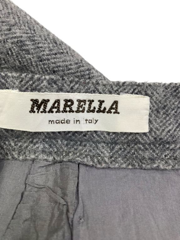 MARELLA GONNA VINTAGE A SPINA DI PESCE GRIGIA DA DONNA L