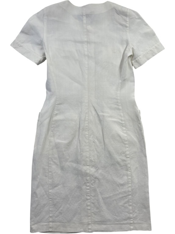Marella White Button-Up Dress with Pockets