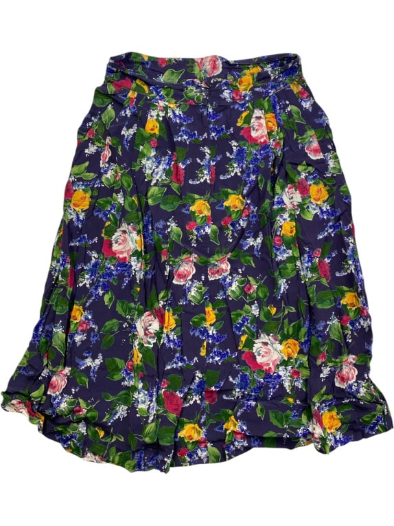 MARIELLA BURANI ΦΟΥΣΤΑ VINTAGE FLORAL ΜΩΒ ΓΥΝΑΙΚΕΙΑ M-L