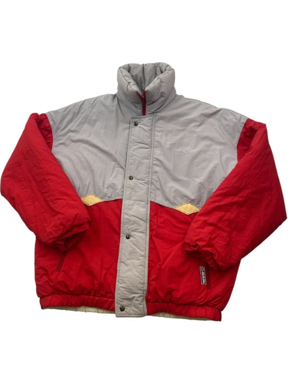 MARILENA JACKET RETRO ΓΚΡΙ ΚΟΚΚΙΝΟ ΑΝΤΡΙΚΟ PRE OWNED XL