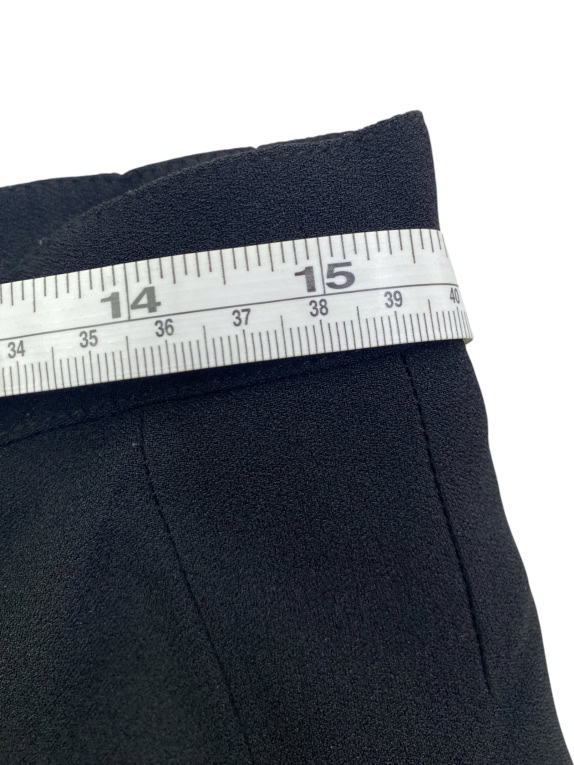 MARINA RINALDI VINTAGE SKIRT BACK ZIP BLACK WOMEN'S L