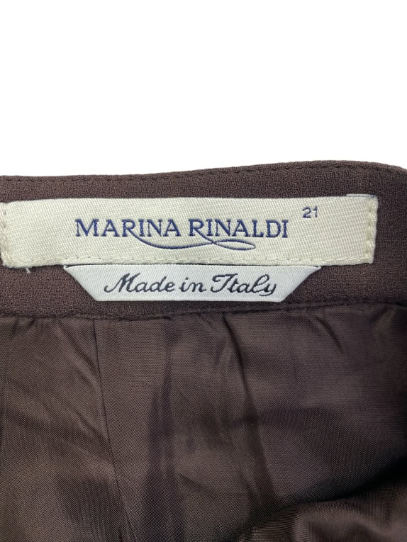 MARINA RINALDI ΦΟΥΣΤΑ VINTAGE PINSTRIPE ΚΑΦΕ ΓΥΝΑΙΚΕΙΑ L