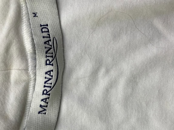MARINA RINALDI ΜΠΛΟΥΖΑ WRAP OFF WHITE ΓΥΝΑΙΚΕΙΟ PRE OWNED M