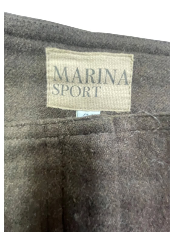 Marina Sport Brown Wool Skirt Women’s Size L