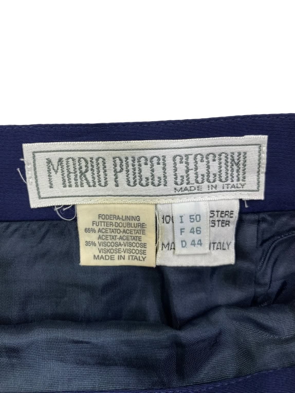 MARIO PUCCI CECCONI GONNA VINTAGE BLU DA DONNA L