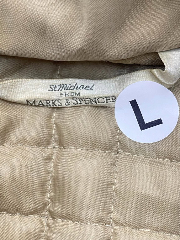 MARKS AND SPENCER ΠΑΛΤΟ ΠΑΡΚΑ MINIMAL KHAKI ΓΥΝΑΙΚΕΙΟ PRE OWNED XL