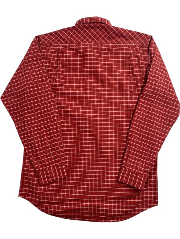Camicia da uomo Marlboro Classics a quadri vintage rossa taglia S