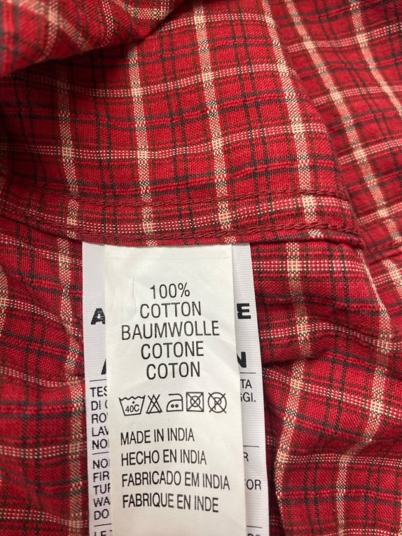 Camicia da uomo Marlboro Classics a quadri vintage rossa taglia S