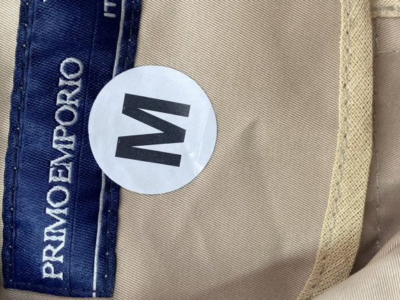 PRIMOEMPORIO ΜΠΟΥΦΑΝ ΤΡΕΝΤΣ ΚΛΑΣΙΚΟ ΜΠΕΖ ΑΝΤΡΙΚΟ PRE OWNED M