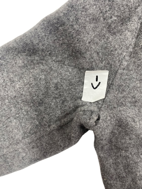 Massimo Dutti Cappotto Lungo Casual Logo Grigio da Donna M