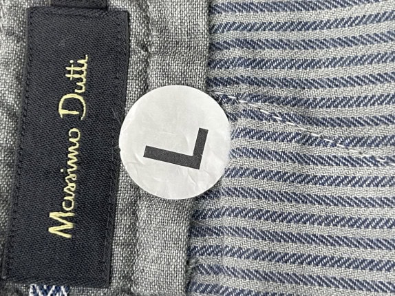 MASSIMO DUTTI ΣΟΡΤΣ CLASSIC ΓΚΡΙ ΑΝΤΡΙΚΟ PRE OWNED L