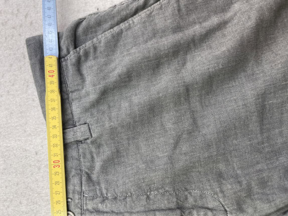 MASSIMO DUTTI ΣΟΡΤΣ CLASSIC ΓΚΡΙ ΑΝΤΡΙΚΟ PRE OWNED L