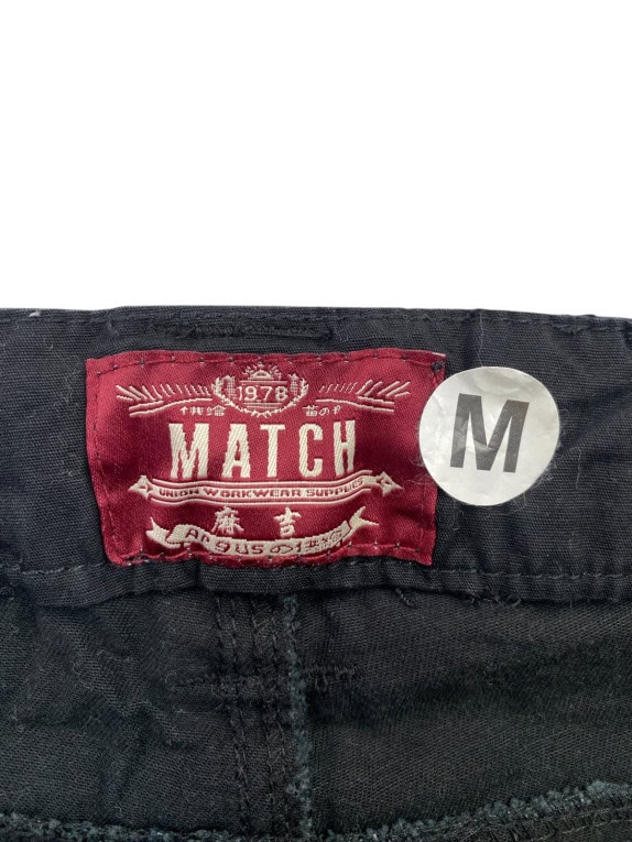 MATCH CARGO PANTS UTILITY BLACK MEN PRE OWNED M
