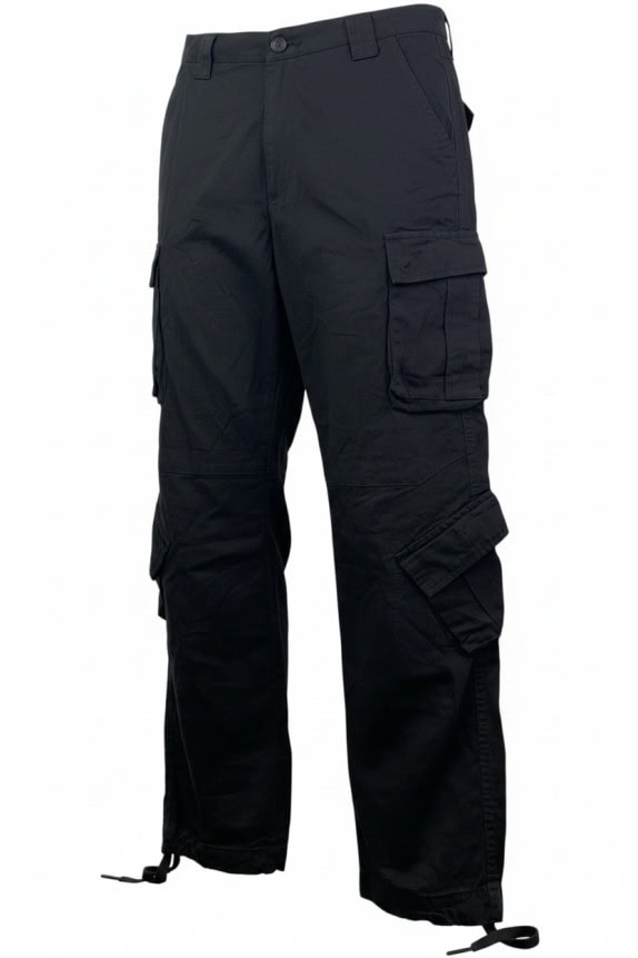 MATCHSTICK CARGO PANTS UTILITY BLACK MENS PRE OWNED XL