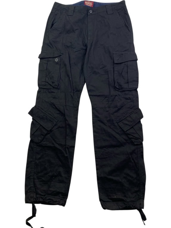MATCHSTICK PANTALONI CARGO UTILITY NERO UOMO PRE OWNED XL